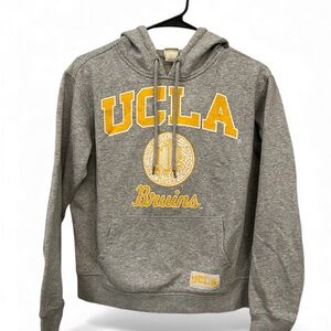 UCLA Bruins Gray‎ Pullover Hoodie Yellow Graphic Size S